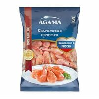 Креветка камчатская 35/45 варено-мороженая, с головой, Agama в Азбука Вкуса Экспресс Меню