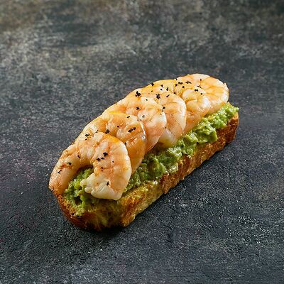 Брускетта с креветками в Пряности & Радости на Васильевском по цене 450