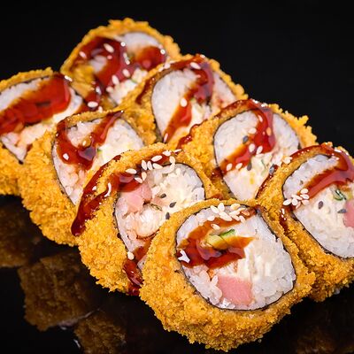 Запечённый с креветкой и тунцом в Крылья вкуса по цене 834 ₽