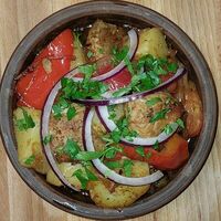 Оджахури с помидорами в Saperavi Грузинская кухня
