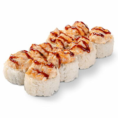 Чикен Терияки в Некруглая пицца и роллы по цене 431 ₽