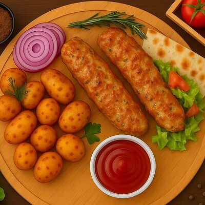 Комбо-обед с люля-кебаб из говядиныв Мангал хаус по цене 615 ₽