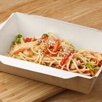 Яичная Лапша с морепродуктами в Пекарня