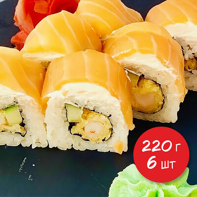 Ролл Император с лососем в Я люблю суши по цене 969 ₽