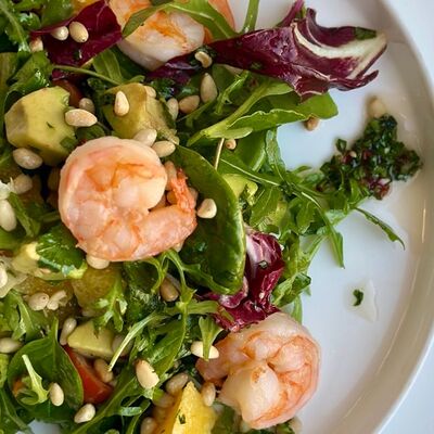 Креветка, авокадо, апельсин в Crystal по цене 830 ₽