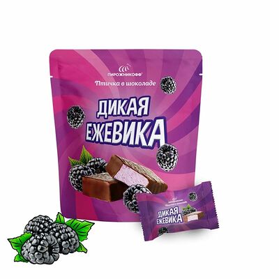 Конфеты Пирожникофф Птичка в шоколаде Дикая ежевика в Пирожникофф по цене 240 ₽