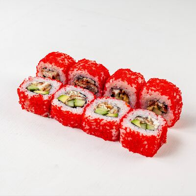 Ролл Калифорния с копченым угрем в СитиФокс по цене 729 ₽