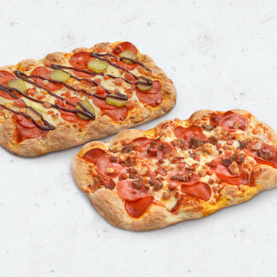 Пепперони с беконом и Много мяса в Pizza HeartPizza Hut по цене 1059