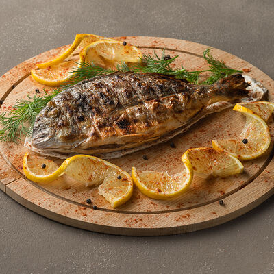 Шашлык из рыбы Дорадо в Мясо на углях Армянская кухня по цене 1070 ₽