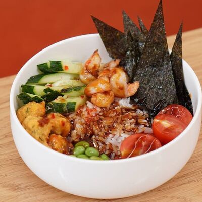 Поке с креветками в Хан Кафе по цене 550 ₽