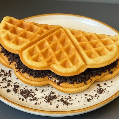 Вафля с арахисовой пастой и крошкой «Орео» в Bubble Dzen по цене 398 ₽