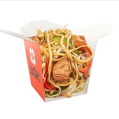 Удон с лососем в соусе якитори в WOK по цене 59500 сум