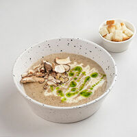 Грибной крем-суп с сухариками в Трай