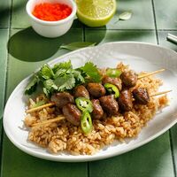 Шашлычок с куриными сердечками в Ginza Small