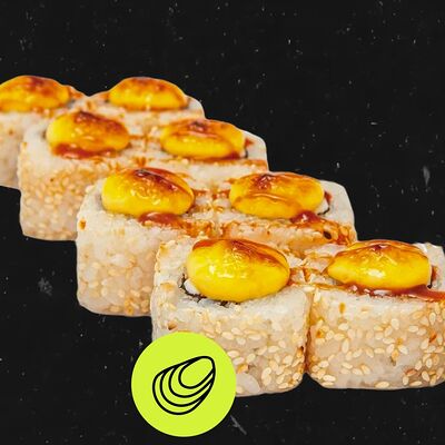 Запеченные роллы с мидиями в Monkey Sushi по цене 520 ₽