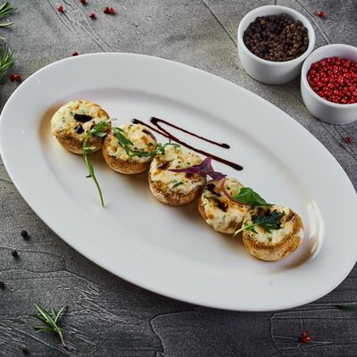 Грибы запеченные с сыром в Ресторан Яуза по цене 450 ₽