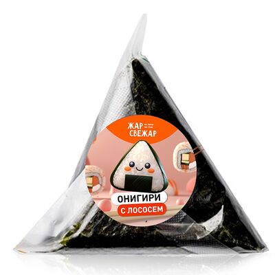 Онигири с лососем в Жар свежар по цене 180 ₽