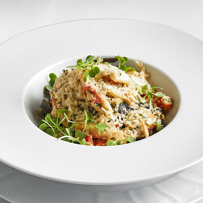 Паста домашняя феттуччине с мясом краба в Sabor de la Vida по цене 3250 ₽