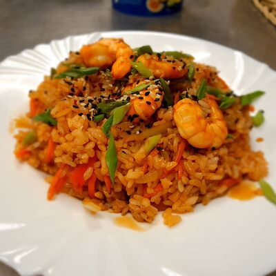 Рис с креветками в Аян по цене 460 ₽