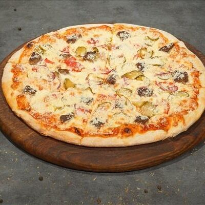 Пицца Чизбургер, 33 см 1/825 в Бургер удачи по цене 830 ₽