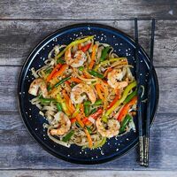 Удон с креветками в Робинfood