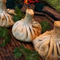 Жареные хинкали с грибами в Край древних гор