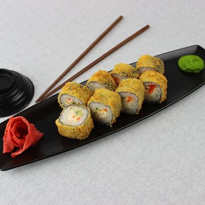 Горячий ролл с крабом в SUSHIGO по цене 628 ₽