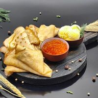 Блинчики с красной икрой в KNFood