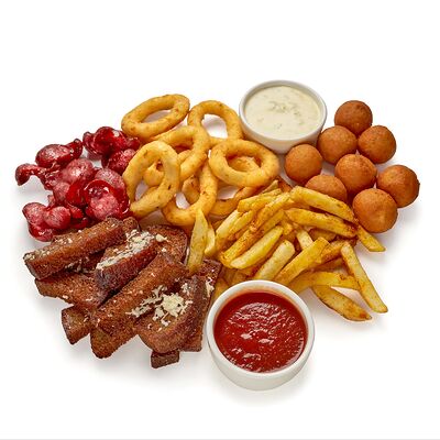 Сет закусок из фритюра в Лаваш и мясо по цене 720 ₽