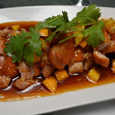 Тушеная курица с апельсином в Тан чао по цене 28 р.