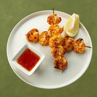 Креветки на углях в Шашлычара