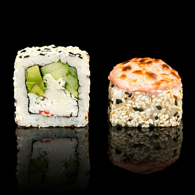 Калифорния запеченная в Дракон по цене 450 ₽