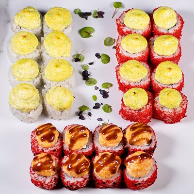 Сет из запеченных роллов в Евразия по цене 1500 ₽