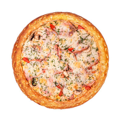 Пицца Деревенская 23см (пышное) в InTempo по цене 559 ₽