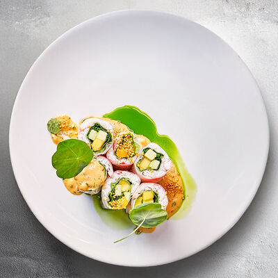 Спринг-роллы с камчатским крабом в КрабыКутабы по цене 1630 ₽