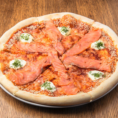 Пицца Сальмоне в Помидорро по цене 895 ₽
