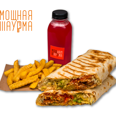 Комбо-обед в Мощная шаурма по цене 849 ₽