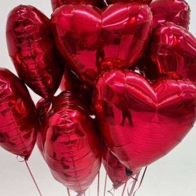 Шары фольгированные сердцав Yam Flowers по цене 6890 ₽