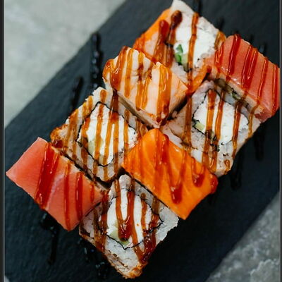 Ролл Радуга в Суши шеф по цене 547 ₽