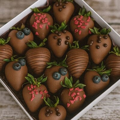 Набор 16.2 новыйв Мос клубника в шоколаде по цене 3200 ₽