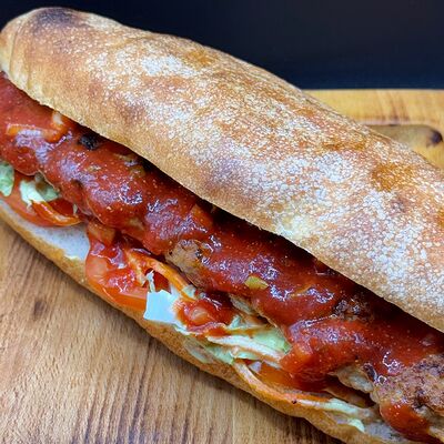 Люля-кебаб из свинины в булке в Don Pita по цене 220 ₽