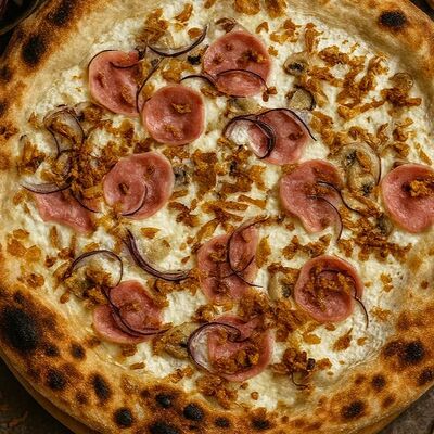 Пицца Грибная с ветчиной в Эра Шашлыка по цене 999 ₽