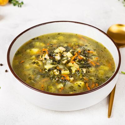 Щи зеленые с цыпленком в У Палыча. С пылу, с жару! по цене 285 ₽