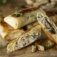 Блины с курицей и грибами в ТестоФарш