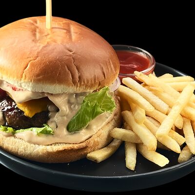 Бургер с Мраморной говядиной в CAFE BAZAR по цене 560 ₽