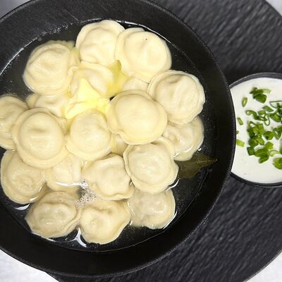 Пельмени из мраморной говядины в Западный сад ! по цене 700 ₽