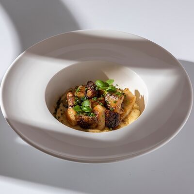 Гребешок с белыми грибами в Ribambelle по цене 2900 ₽