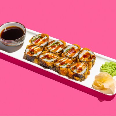 Ролл темпура с лососем и тунцом в Kiss по цене 560