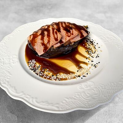 Баклажан с лососем и горгонзолой в MaMa Mia по цене 618 ₽