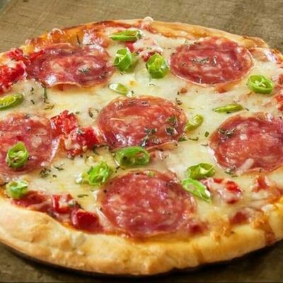 Мини-пицца с колбасойв Шаурмичная по цене 190 ₽